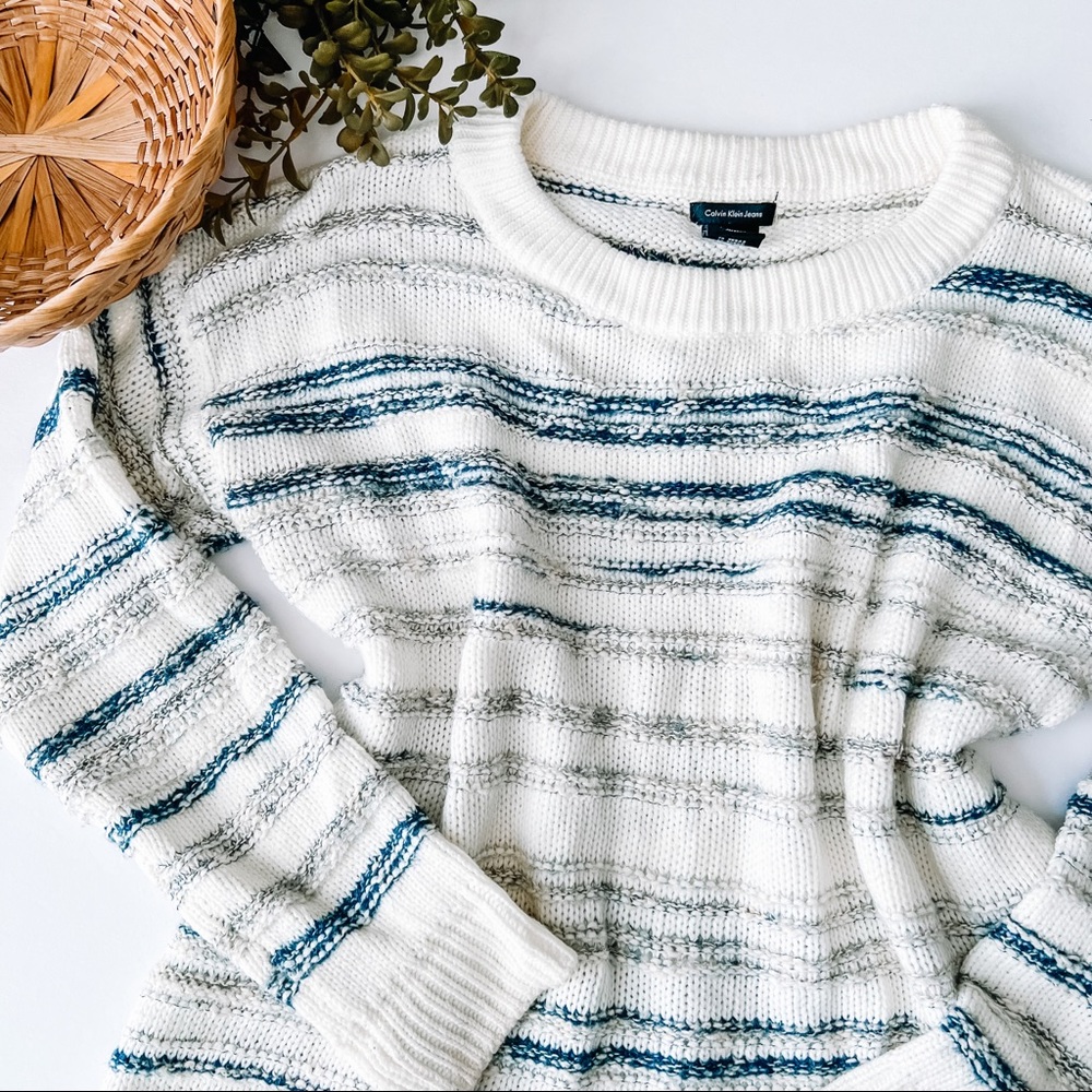 Calvin Klein | Knitted Crew Neck Oversized Sweater
